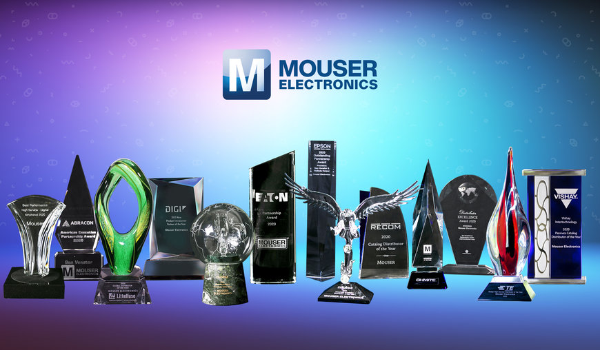 L’excellence de Mouser Electronics en matière de distribution reconnue par les plus grands fabricants de composants électroniques